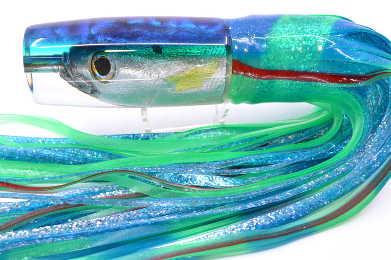 Ali'i Kai Lures Opelu Blue-Teal Back Large Hard Head 14" 11.2oz BOM Skirted