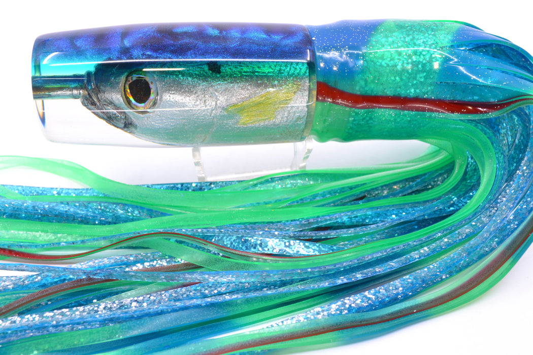 Ali'i Kai Lures Opelu Blue-Teal Back Large Hard Head 14" 11.2oz BOM Skirted