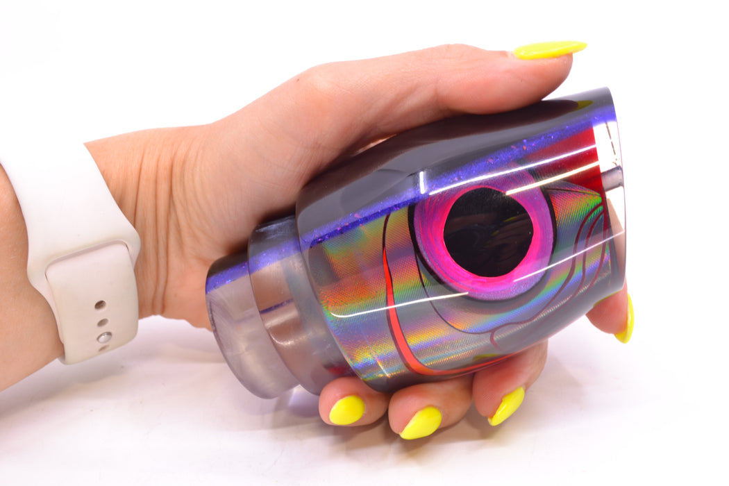 LS Lures Red Pearl Black Rainbow Details Black-Purple Back XL Gremlin 14" 10.5oz GZE
