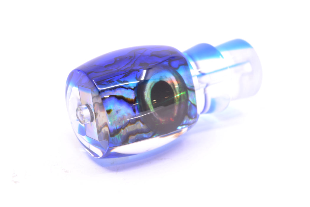 Moyes Lures Paua Shell Blue Back Taxi Eyes Large Tang 9" 2oz