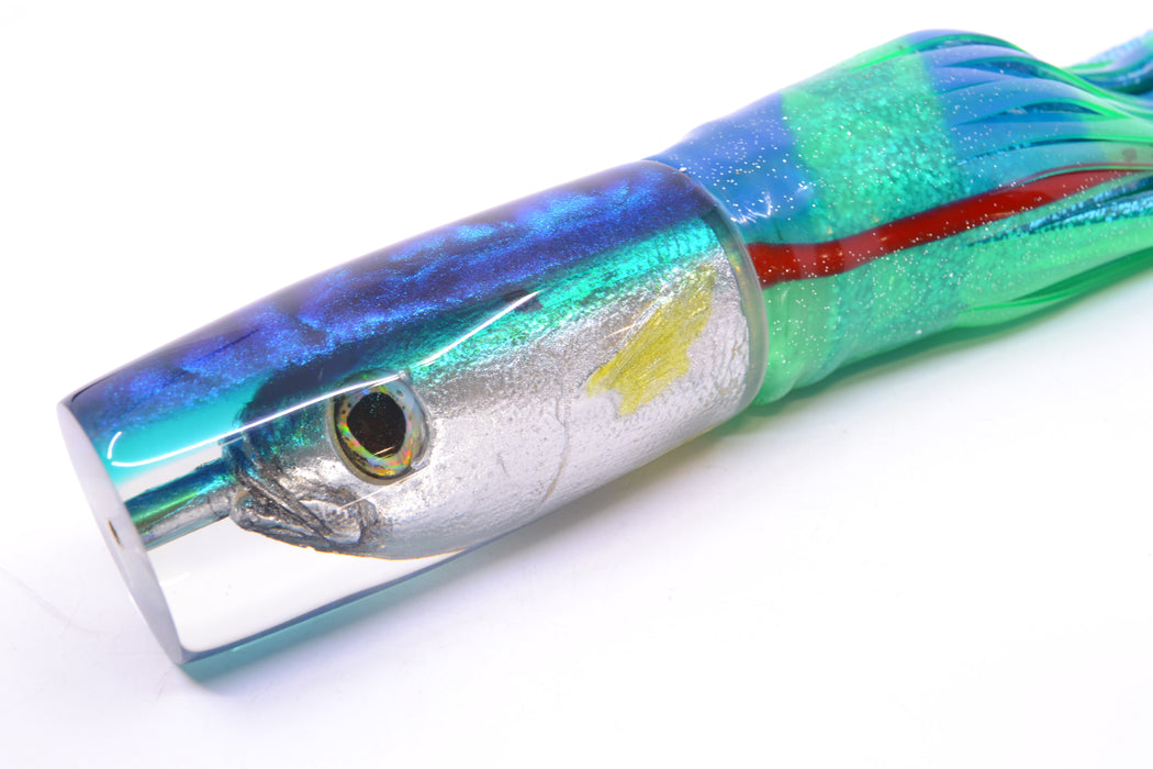 Ali'i Kai Lures Opelu Blue-Teal Back Large Hard Head 14" 11.2oz BOM Skirted