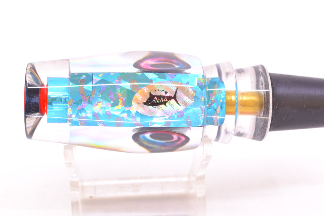 Aloha Lures Ice Blue Wrap Turquoise-Purple Dichro Ice Blue Back Kona Mongo 9" 5.2oz