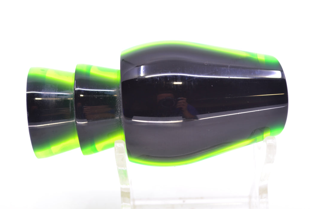 Moyes Lures Green MOP Black Back Taxi Eyes Medium Sumo 12" 3.7oz GZE