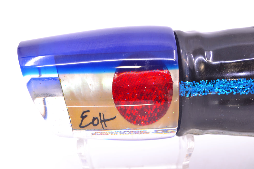 Marlin Magic Golden MOP Blue Back Red Eyes Ruckus 12" 11oz Skirted Yellowfin GZE