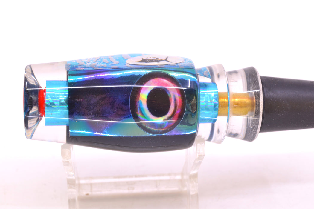 Aloha Lures Ice Blue Wrap Turquoise-Purple Dichro Ice Blue Back Kona Mongo 9" 5.2oz
