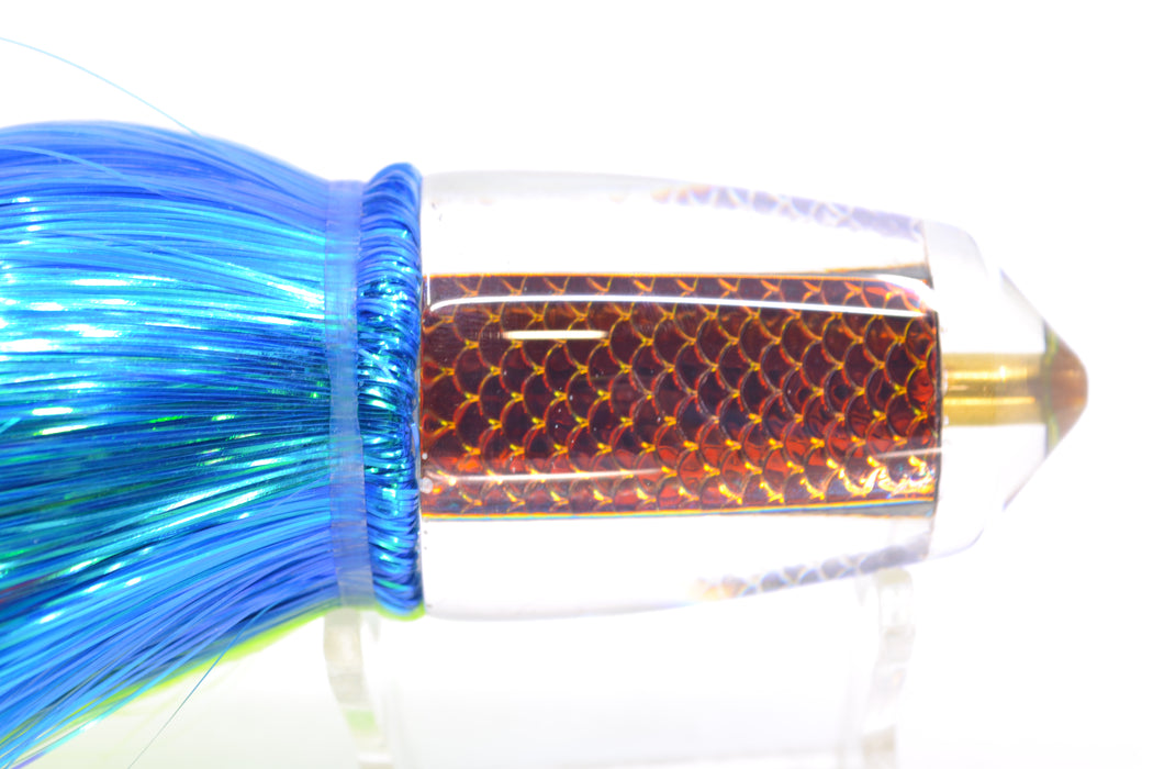 Koya Lures Rainbow Scale Bullet 9"+ 7.5oz Strobez Royal Blue-Green GZE