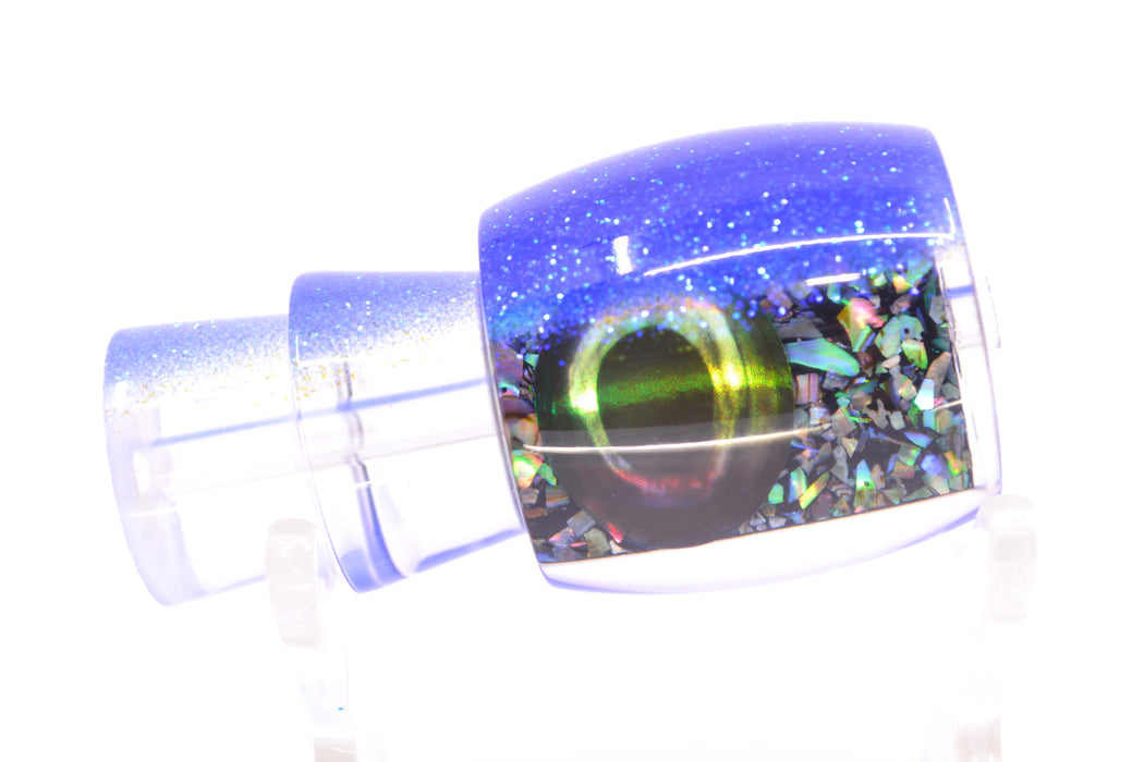 Moyes Lures S&P Blue Glitter Back Taxi Eyes Large Tang 9" 2oz