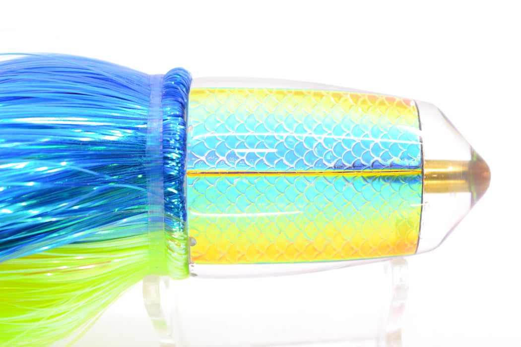 Koya Lures Rainbow Scale Bullet 9"+ 7.5oz Strobez Royal Blue-Green GZE