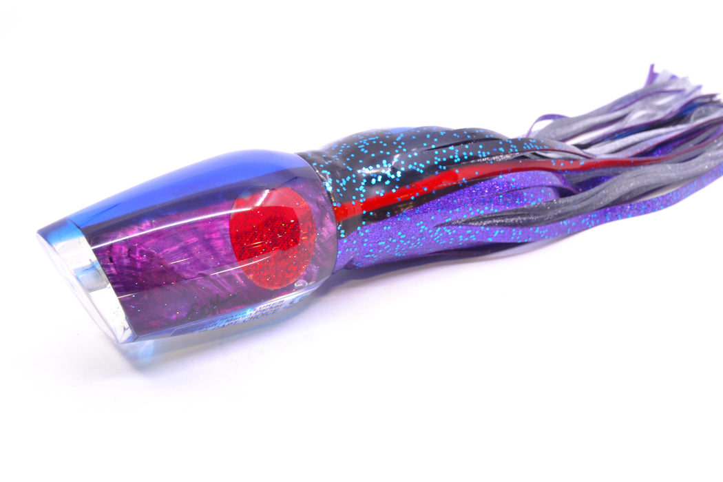 Marlin Magic Purple MOP Blue Back Red Eyes Captain's Choice 14" 12.5oz Skirted