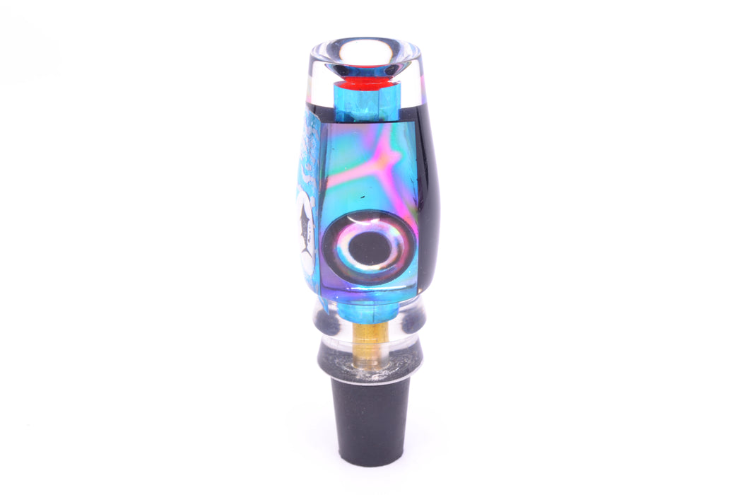 Aloha Lures Ice Blue Wrap Turquoise-Purple Dichro Ice Blue Back Kona Mongo 9" 5.2oz