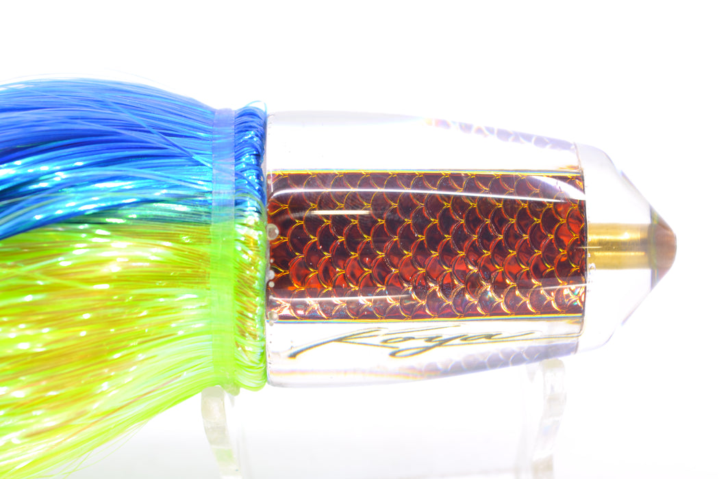 Koya Lures Rainbow Scale Bullet 9"+ 7.5oz Strobez Royal Blue-Green GZE