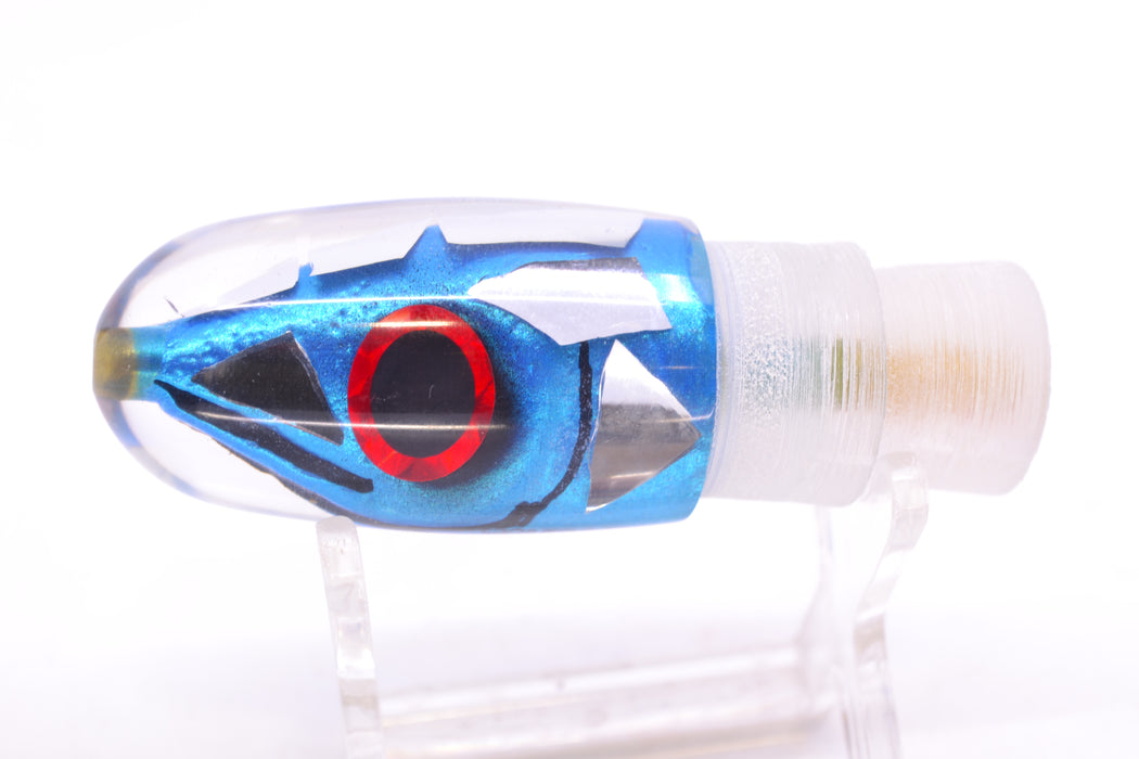Tsutomu Lures "Ice Blue Disco" Fish Head Pau Hana Blunt Bullet 7" 3oz GZE