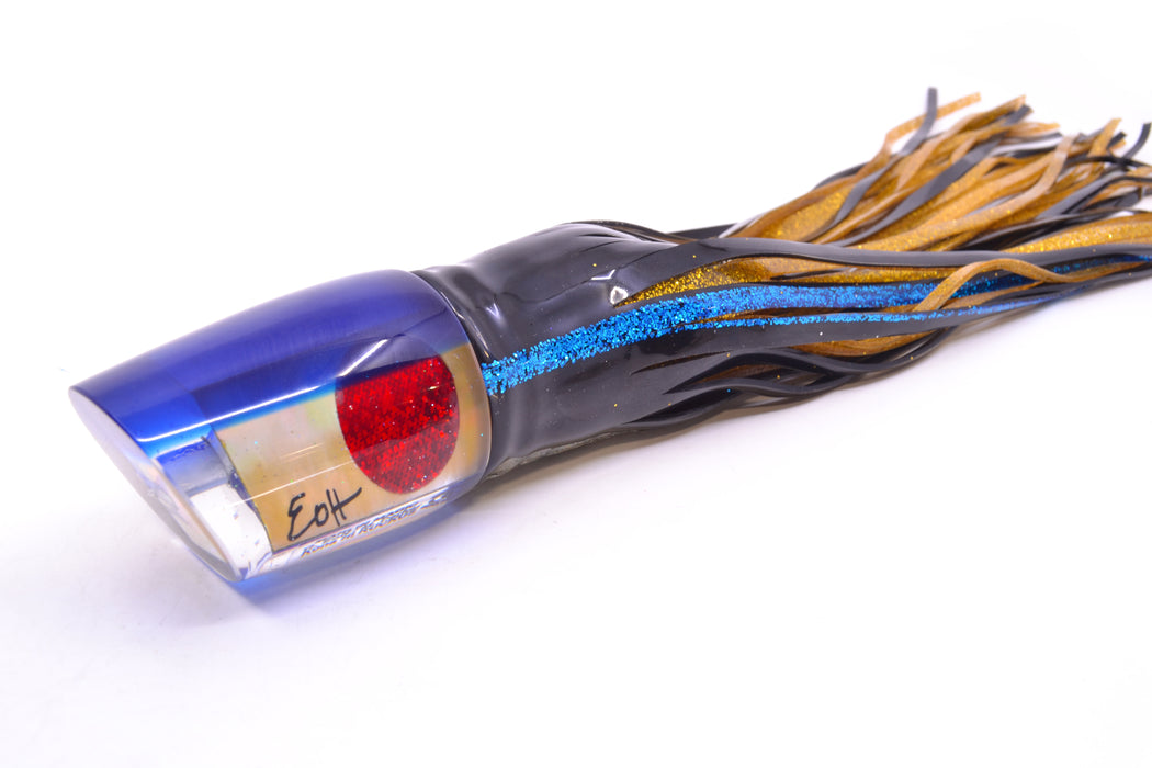 Marlin Magic Golden MOP Blue Back Red Eyes Ruckus 12" 11oz Skirted Yellowfin GZE