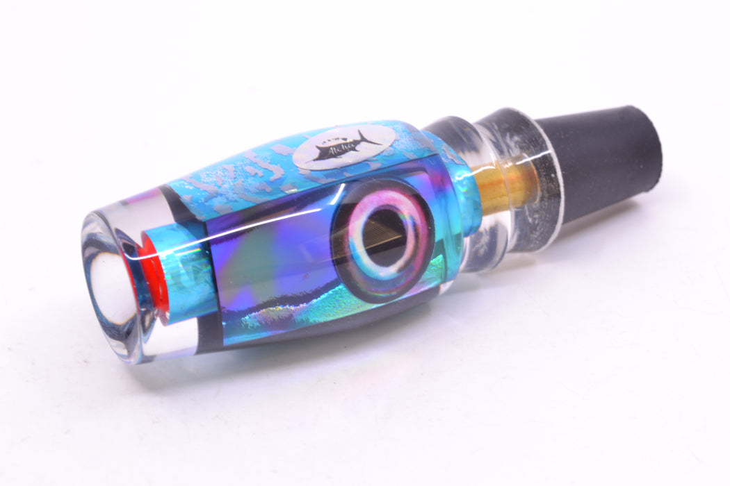 Aloha Lures Ice Blue Wrap Turquoise-Purple Dichro Ice Blue Back Kona Mongo 9" 5.2oz