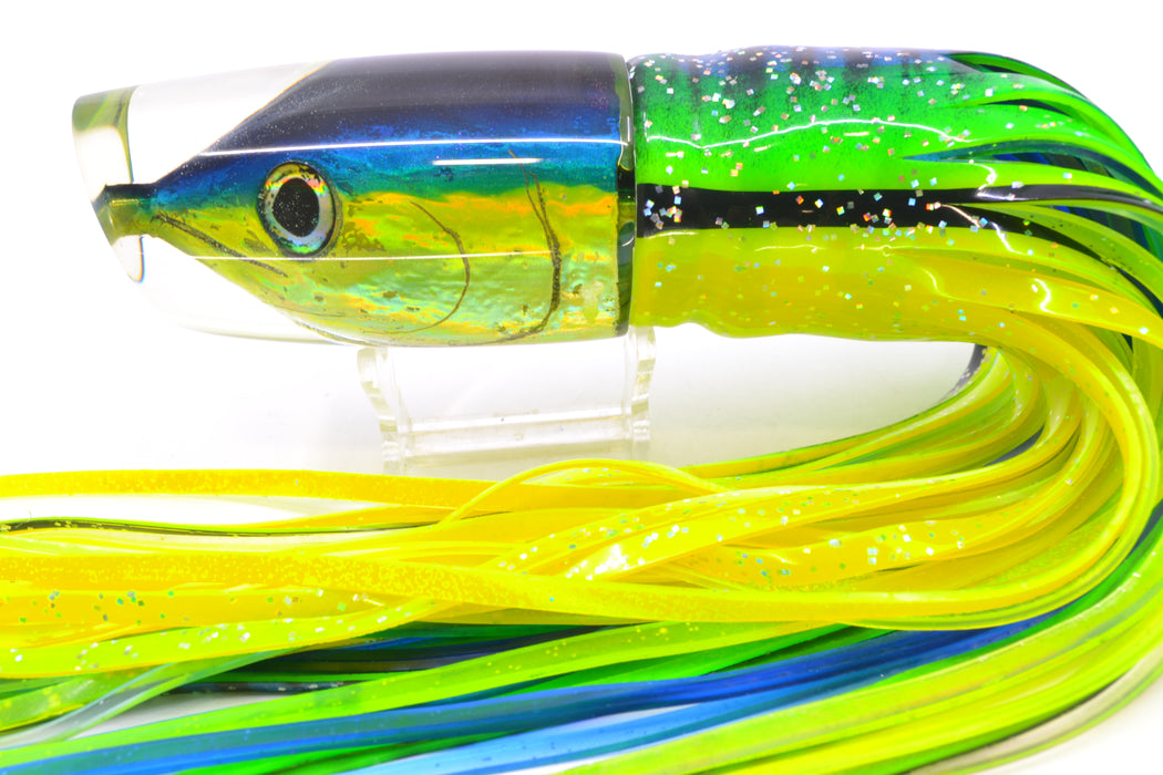 Ali'i Kai Lures Black-Blue-Yellow-Silver Yellowfin Fish Head Yakuza 14