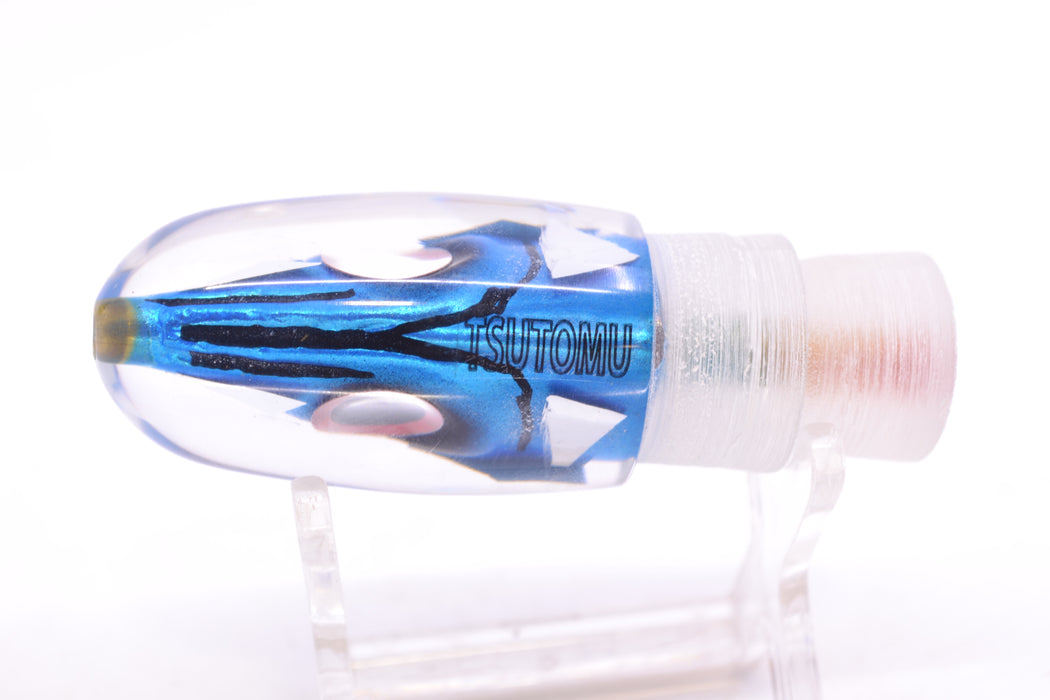Tsutomu Lures "Ice Blue Disco" Fish Head Pau Hana Blunt Bullet 7" 3oz GZE