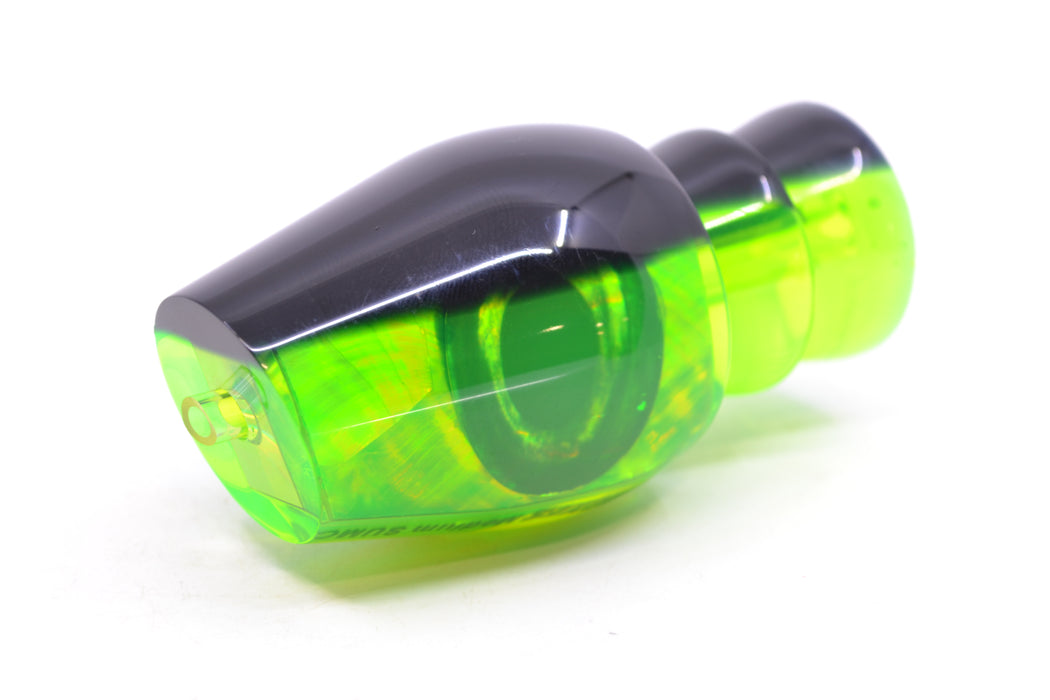 Moyes Lures Green MOP Black Back Taxi Eyes Medium Sumo 12" 3.7oz GZE