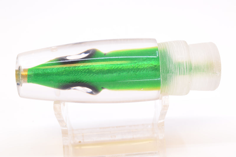 Tsutomu Lures Green-Yellow-Silver Fish Head Ali'i Invert 7" 4.3oz
