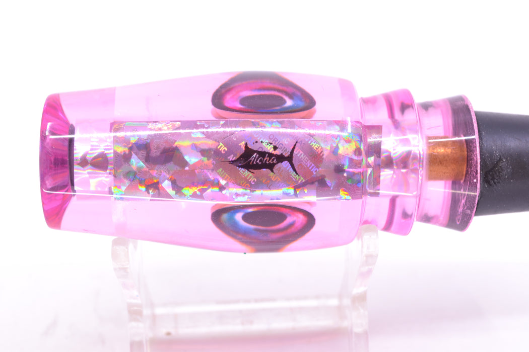 Aloha Lures Pink Resin Ice Rainbow Dichro Kona Mongo 9" 5.2oz