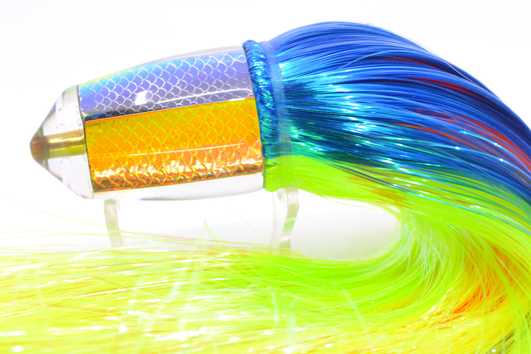 Koya Lures Rainbow Scale Bullet 9"+ 7.5oz Strobez Royal Blue-Green GZE