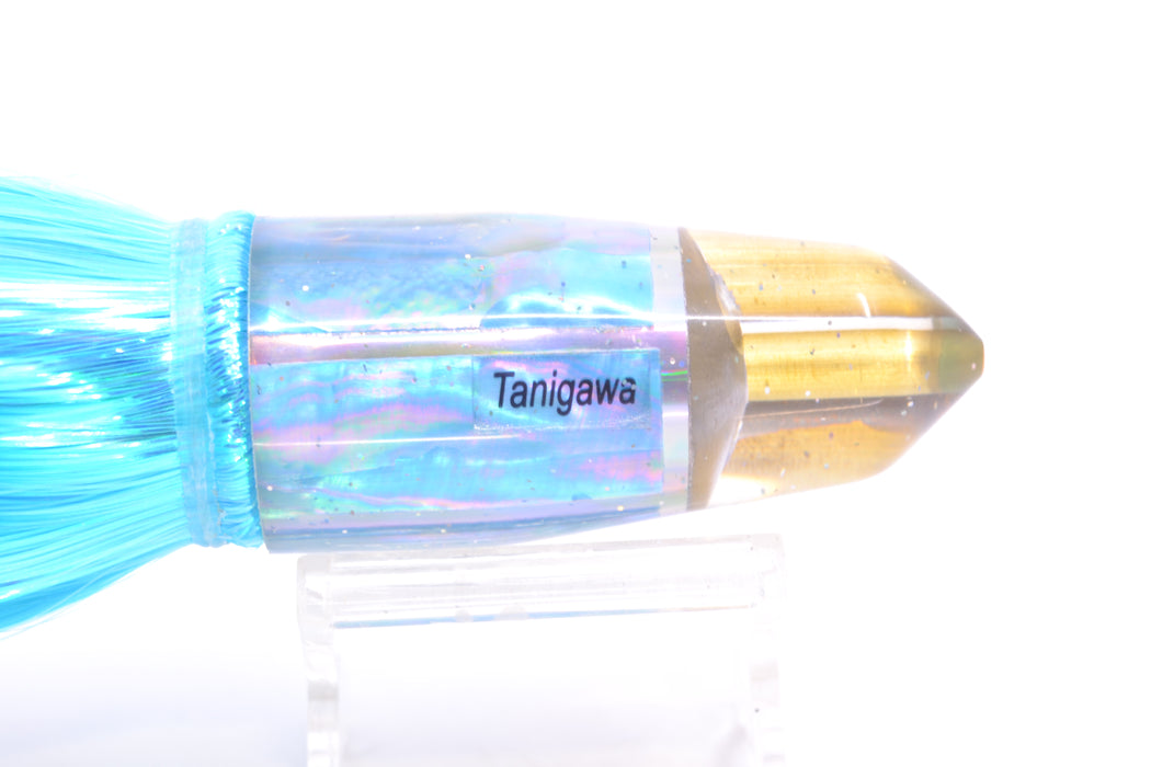 Tanigawa Lures Ice Blue MOP 2-Hole Bullet 9"+ 8.5oz Strobez Ice Blue/White