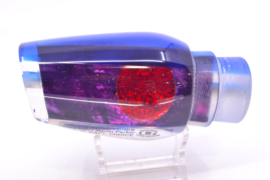Marlin Magic Purple MOP Blue Back Red Eyes Captain's Choice 14" 9.2oz