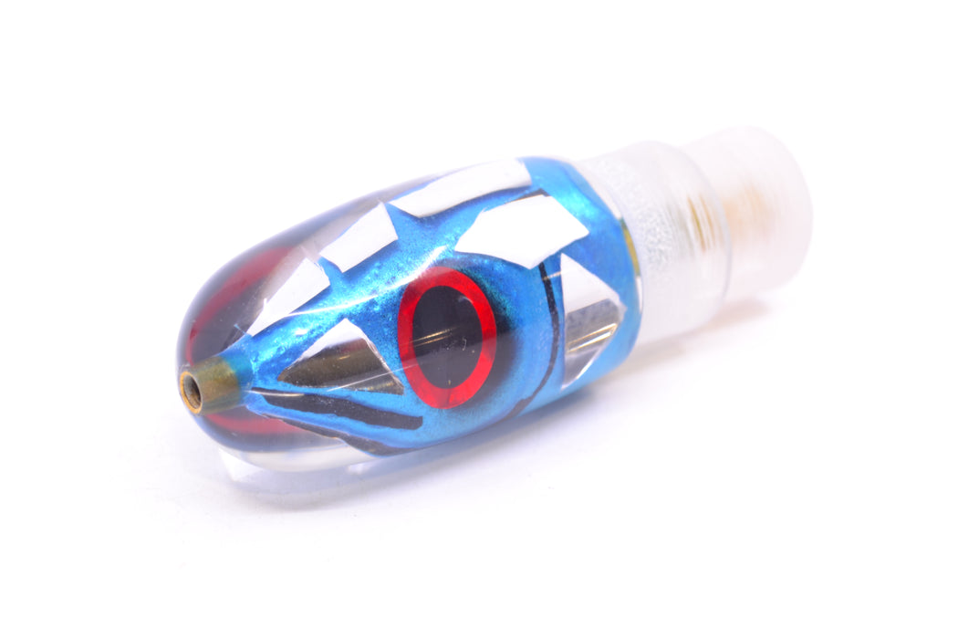Tsutomu Lures "Ice Blue Disco" Fish Head Pau Hana Blunt Bullet 7" 3oz GZE
