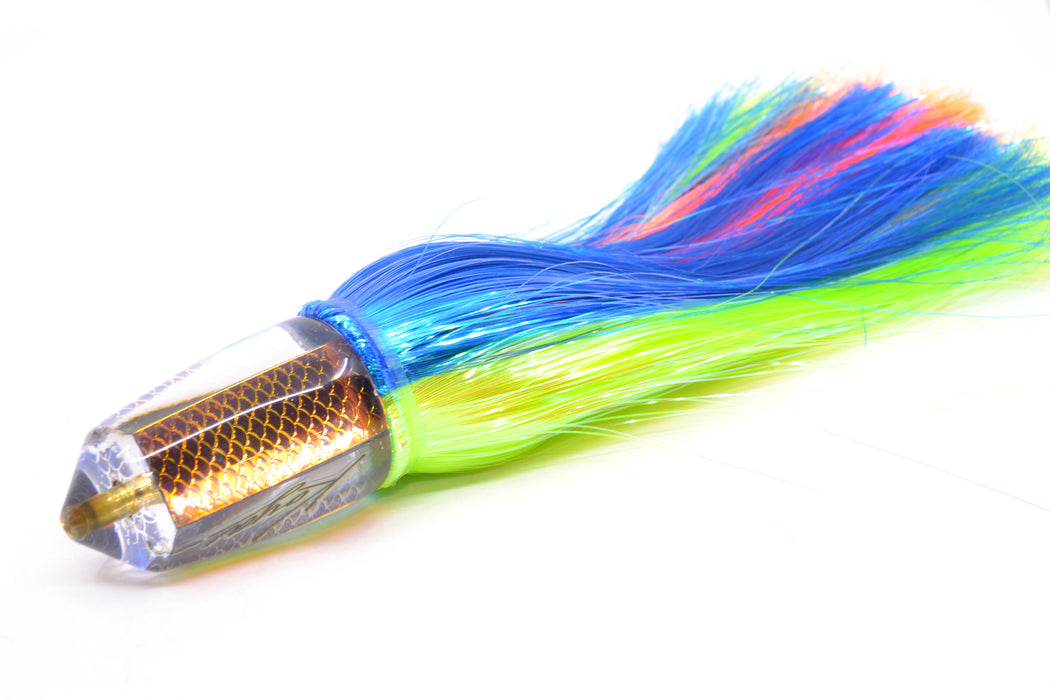 Koya Lures Rainbow Scale Bullet 9"+ 7.5oz Strobez Royal Blue-Green GZE