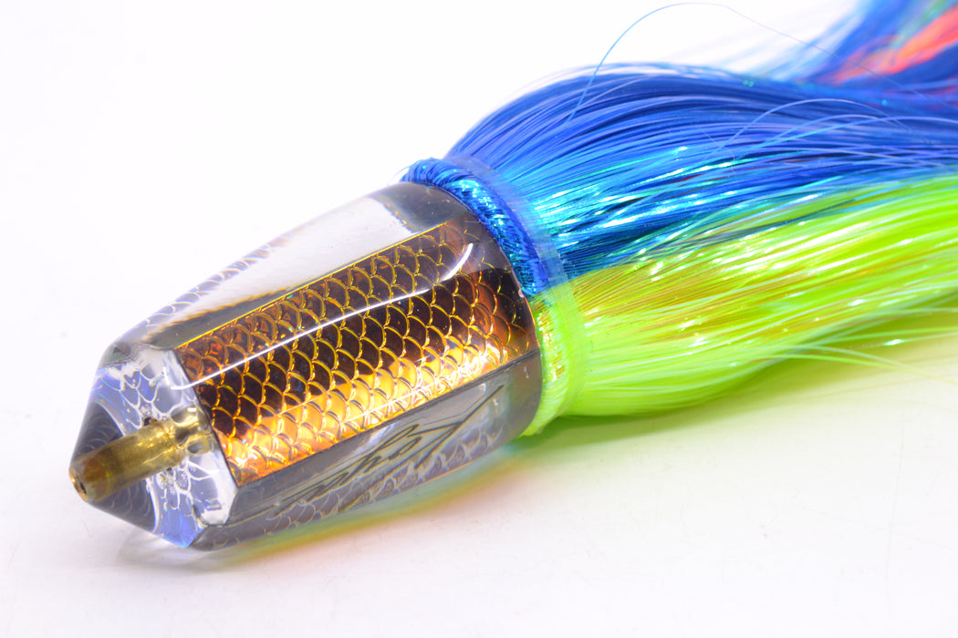 Koya Lures Rainbow Scale Bullet 9"+ 7.5oz Strobez Royal Blue-Green GZE