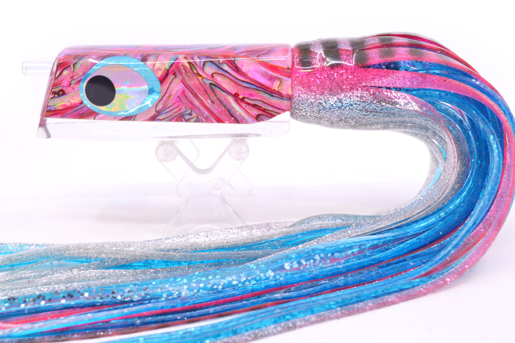 Marlinstar Pink Paua Shell Medium Tomahawk G4 9"+ 5.2oz Skirted Pink Aurora/Blue GZE
