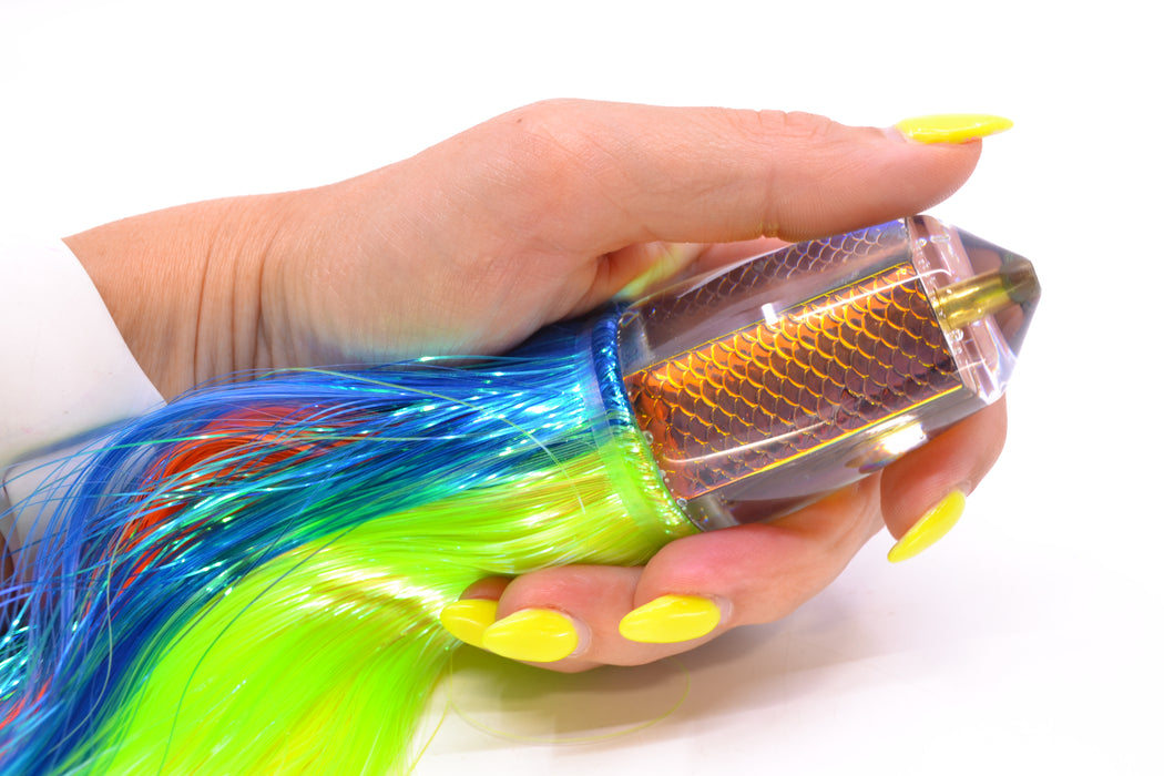 Koya Lures Rainbow Scale Bullet 9"+ 7.5oz Strobez Royal Blue-Green GZE
