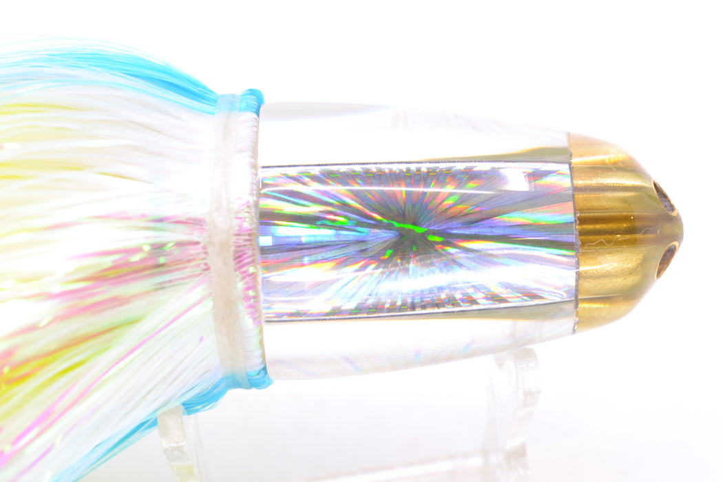 Koya Lures Silver Rainbow Starburst 1/4" Jet Clean Sweep Bullet 10" 7oz EZ Flash Feathersword GZE