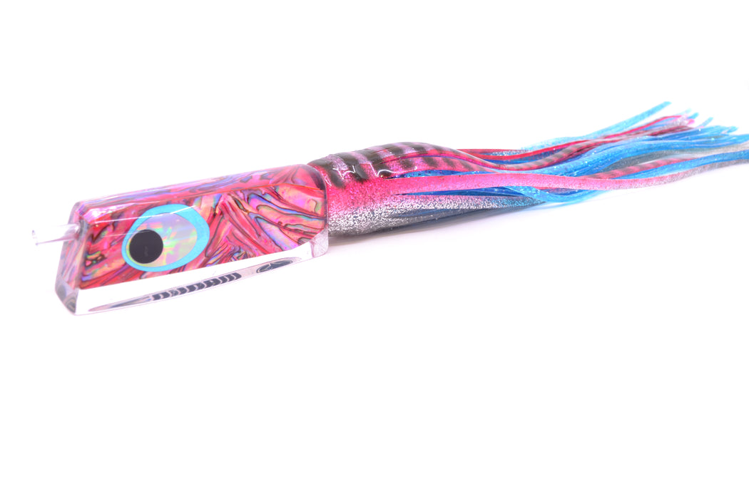 Marlinstar Pink Paua Shell Medium Tomahawk G4 9"+ 5.2oz Skirted Pink Aurora/Blue GZE