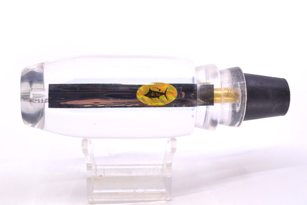 Aloha Lures Clear Mirrored Chrome Back No Eyes Large Gully Boy 12" 6.8oz