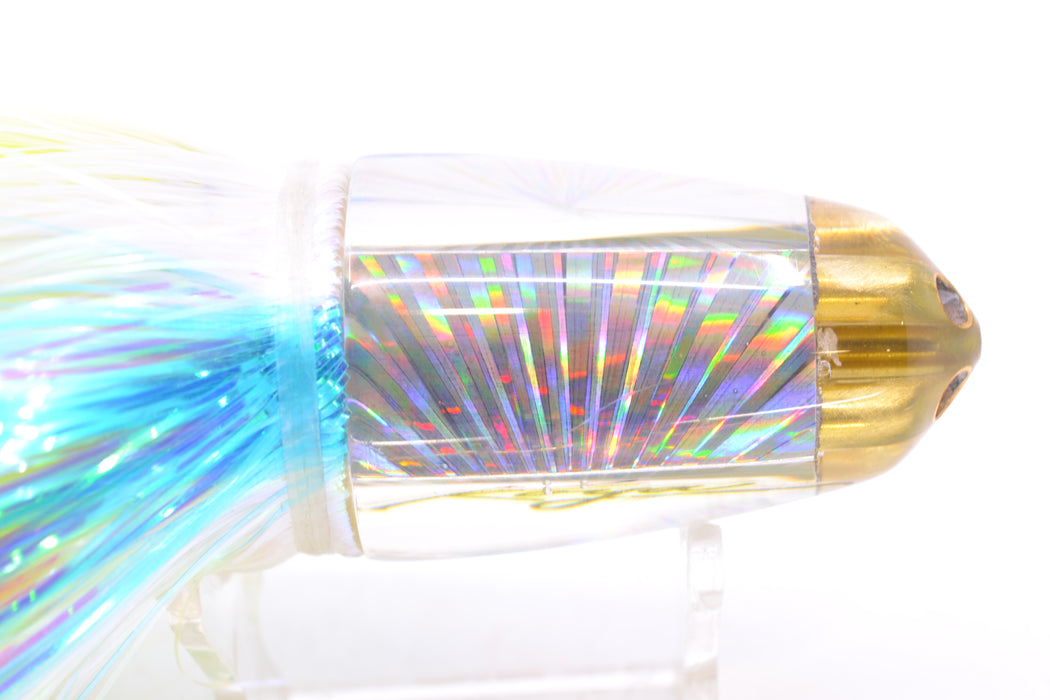Koya Lures Silver Rainbow Starburst 1/4" Jet Clean Sweep Bullet 10" 7oz EZ Flash Feathersword GZE