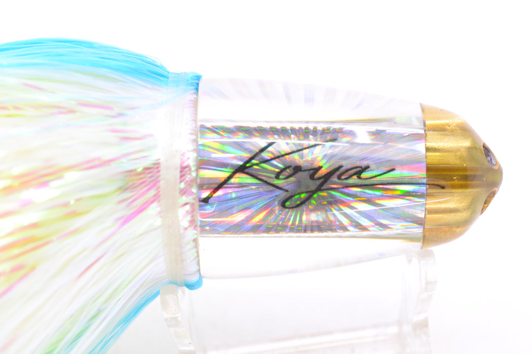 Koya Lures Silver Rainbow Starburst 1/4" Jet Clean Sweep Bullet 10" 7oz EZ Flash Feathersword GZE