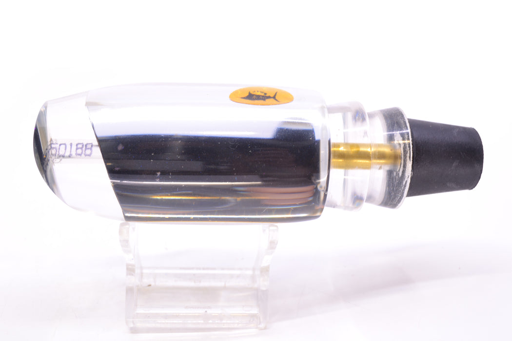 Aloha Lures Clear Mirrored Chrome Back No Eyes Large Gully Boy 12" 6.8oz