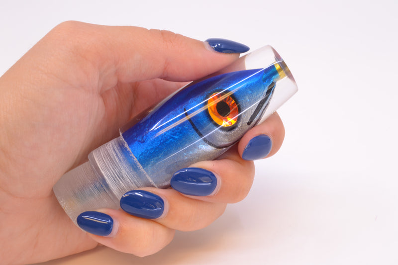 Tsutomu Lures Blue-Silver Fish Head Ali'i Invert 7" 4.3oz