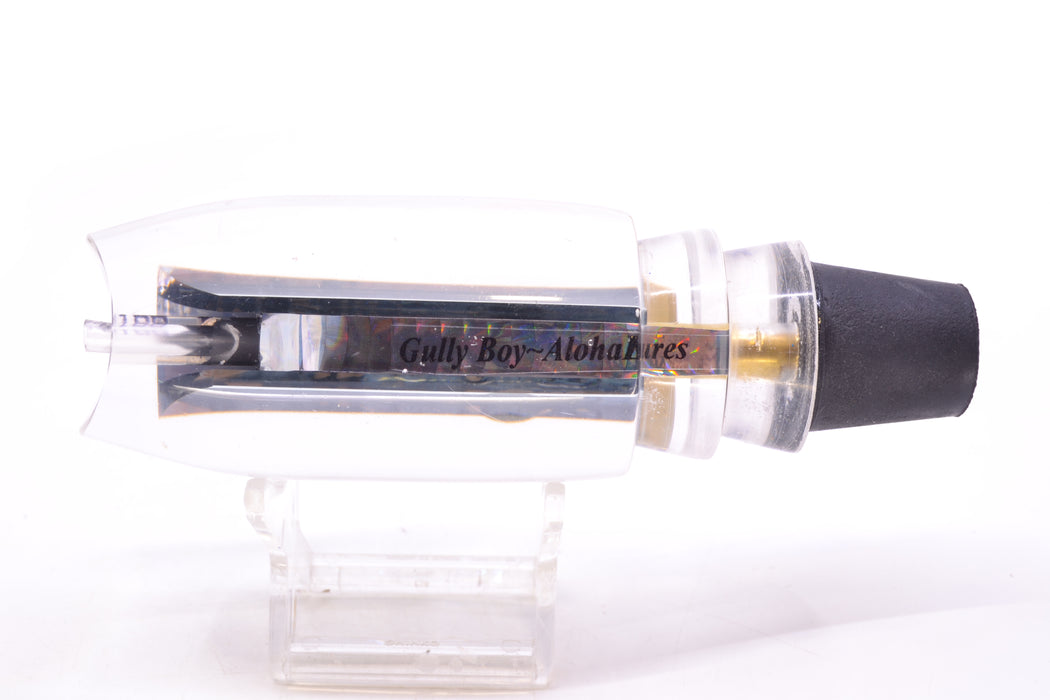 Aloha Lures Clear Mirrored Chrome Back No Eyes Large Gully Boy 12" 6.8oz