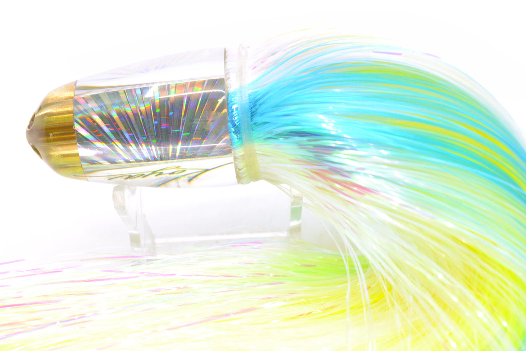 Koya Lures Silver Rainbow Starburst 1/4" Jet Clean Sweep Bullet 10" 7oz EZ Flash Feathersword GZE