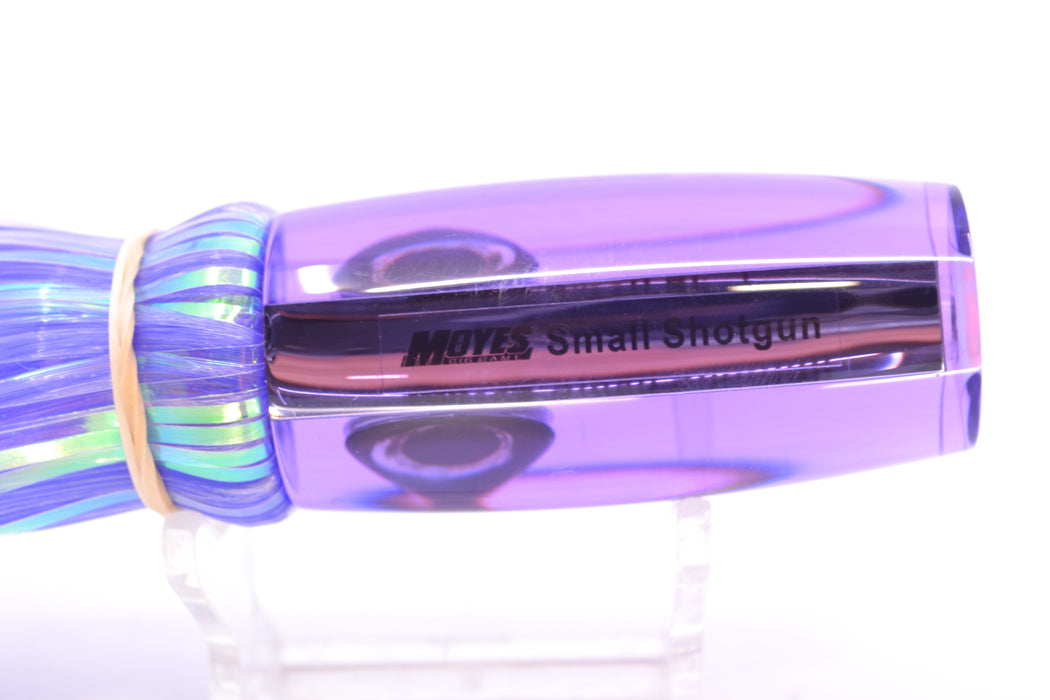 Moyes Lures Purple Mirrored Small Shotgun 9" 2.5oz Skirted Mixed Purple-White Hair