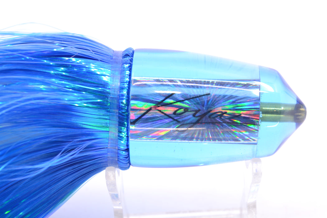Koya Lures Blue Rainbow Starburst Bullet 9"+ 7.5oz Strobez Royal Blue/White GZE