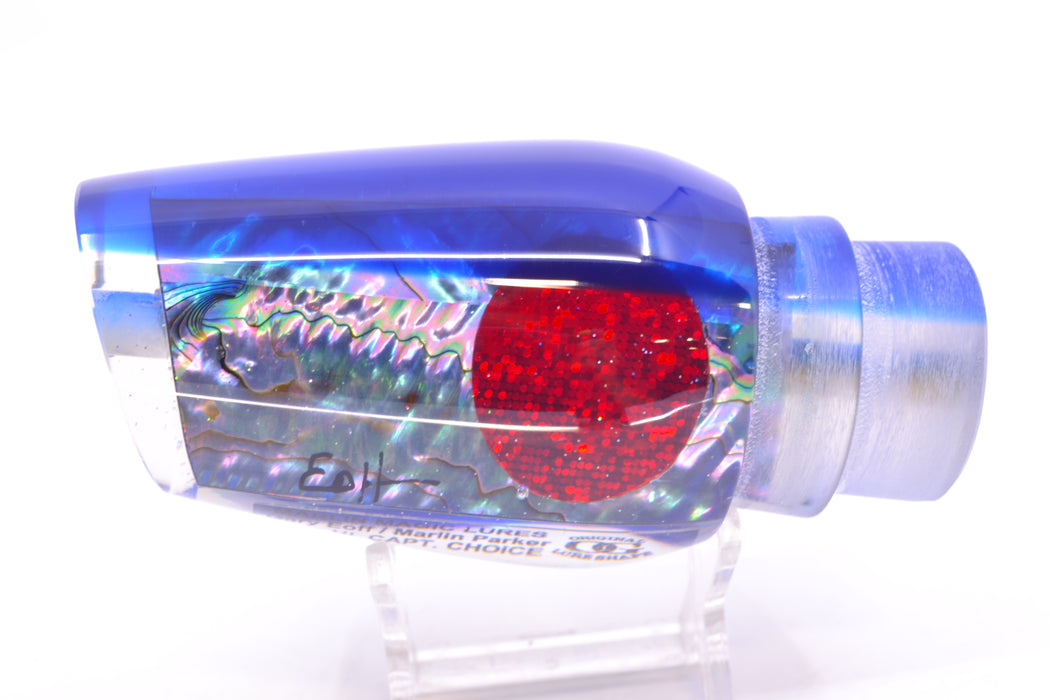 Marlin Magic Blue-Purple Abalone Blue Back Red Eyes Captain's Choice 14" 9.2oz