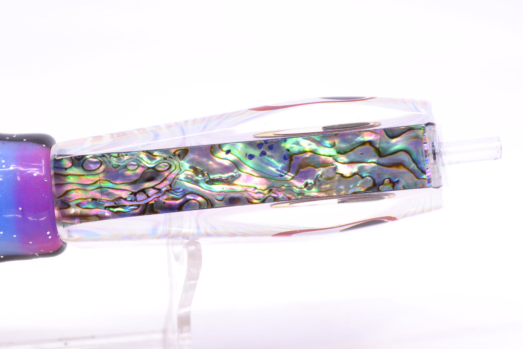 Marlinstar Silver Rainbow Starburst Paua Shell Back Medium Tomahawk G4 9"+ 5.2oz Skirted Gay Bob GZE