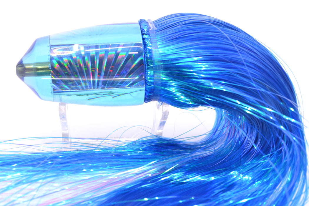 Koya Lures Blue Rainbow Starburst Bullet 9"+ 7.5oz Strobez Royal Blue/White GZE