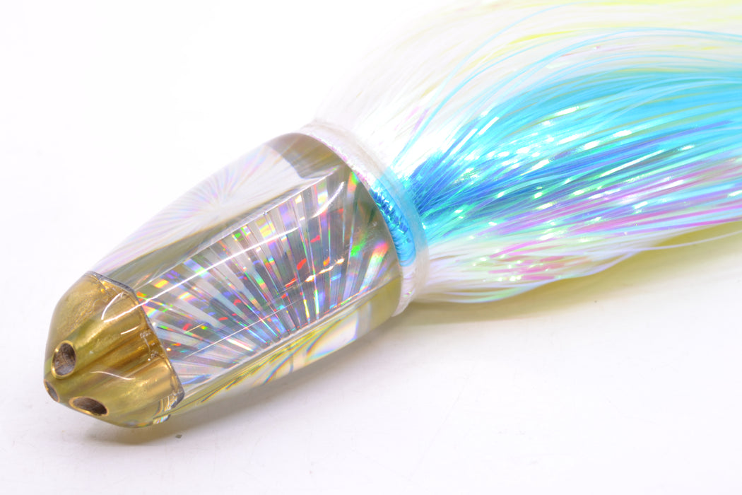Koya Lures Silver Rainbow Starburst 1/4" Jet Clean Sweep Bullet 10" 7oz EZ Flash Feathersword GZE