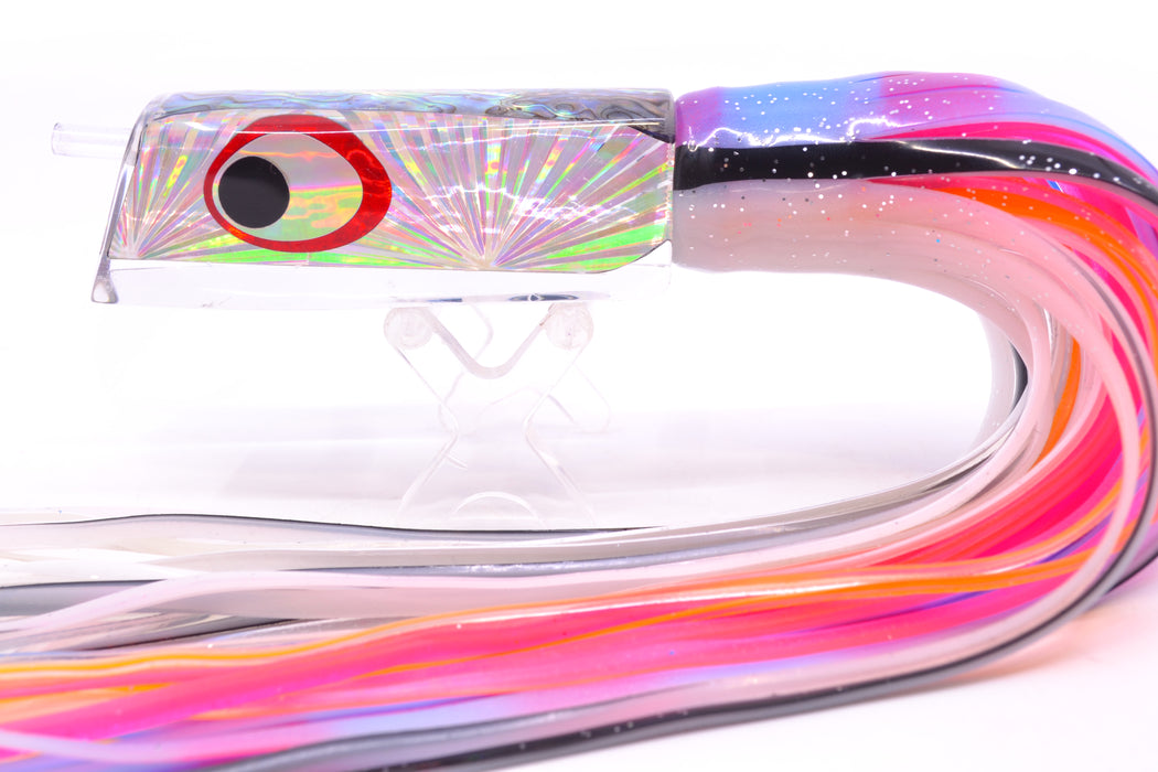 Marlinstar Silver Rainbow Starburst Paua Shell Back Medium Tomahawk G4 9"+ 5.2oz Skirted Gay Bob GZE