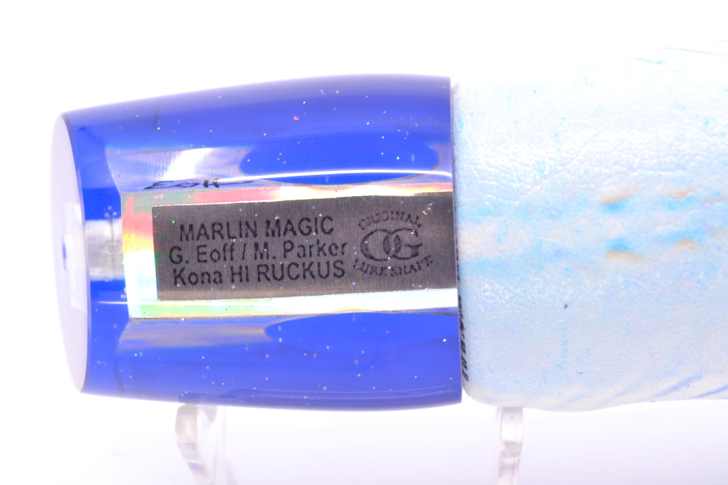 Marlin Magic White Awabi Blue Back Taxi Eyes Ruckus 12" 9oz ALV Vinyl Blue Ballyhoo GZE