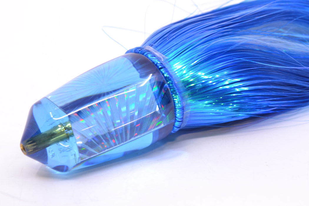 Koya Lures Blue Rainbow Starburst Bullet 9"+ 7.5oz Strobez Royal Blue/White GZE