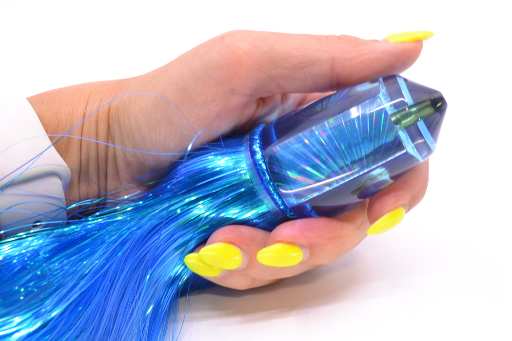 Koya Lures Blue Rainbow Starburst Bullet 9"+ 7.5oz Strobez Royal Blue/White GZE